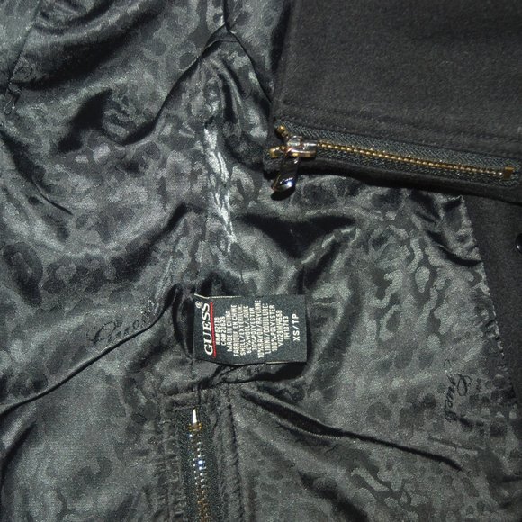 Guess Wool blend Button Up Double Breasted Jacket Coat - Picture 6 of 7